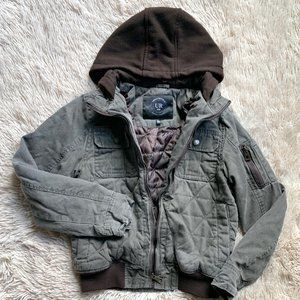 ARMY GREEN HOODED JACKET
